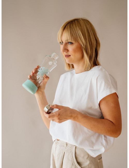 Klaaspudel silikoonkaitsega...